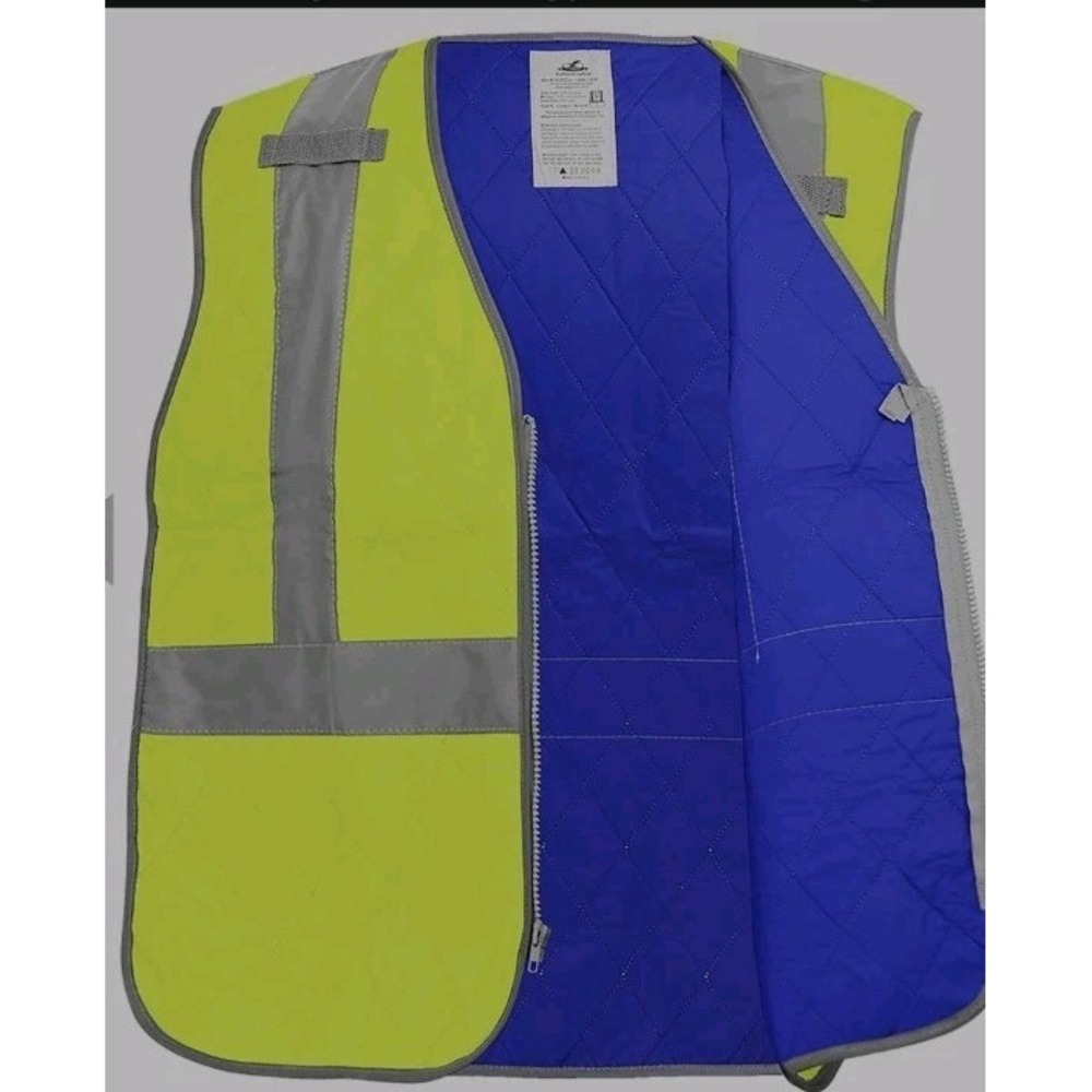 Bullhead Cooling Vest Mens 3XL Green New ANSI Class 2 GLO-CV1 Reflective